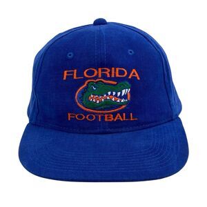 Vintage Kudzu Florida Gators Snapback Hat Blue‎ Big Spell Out Embroidered